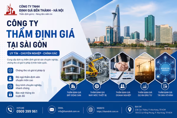 Công Ty Thẩm Định Giá Tại Sài Gòn Uy Tín, Chuyên Nghiệp 2026