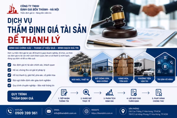 Dịch Vụ Thẩm Định Giá Tài Sản Để Thanh Lý Uy Tín 2026