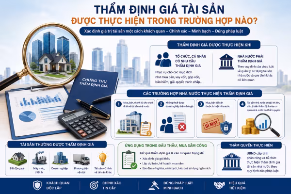 Thẩm Định Giá Tài Sản Được Thực Hiện Trong Trường Hợp Nào?