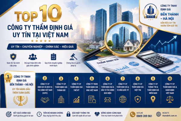 Top 10 Công Ty Thẩm Định Giá Uy Tín Tại Việt Nam Năm 2026