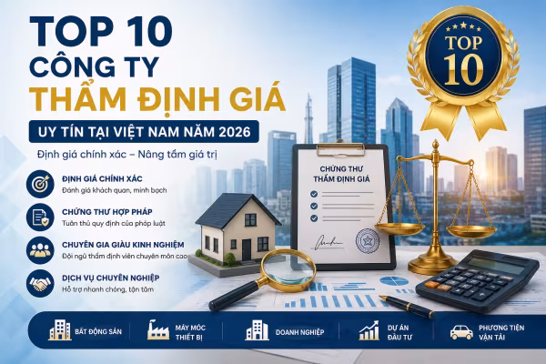 Top 10 Công Ty Thẩm Định Giá Uy Tín Tại Việt Nam Năm 2026