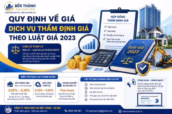 Quy Định Giá Dịch Vụ Thẩm Định Giá Theo Luật Giá 2023