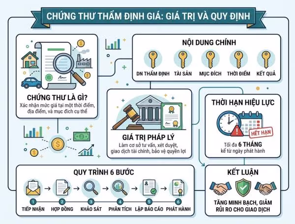 Chứng thư Thẩm định giá là gì? Quy định, Giá trị pháp lý và Thời hạn mới nhất