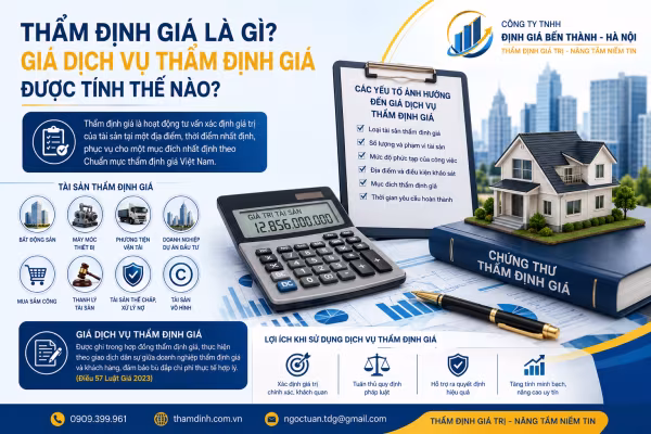 Thẩm định giá là gì? Giá dịch vụ thẩm định giá được tính thế nào?
