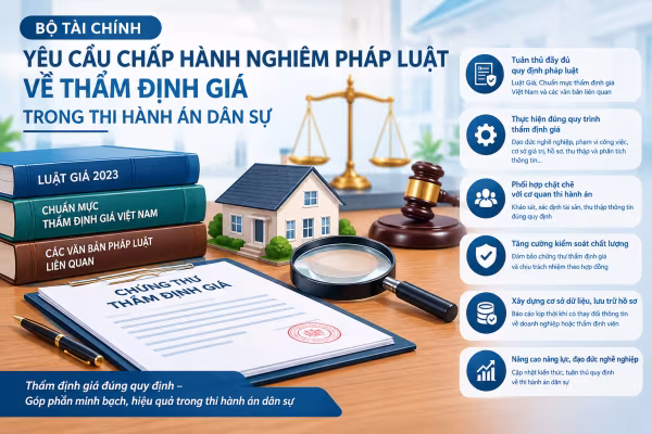 Bộ Tài chính yêu cầu chấp hành pháp luật về thẩm định giá