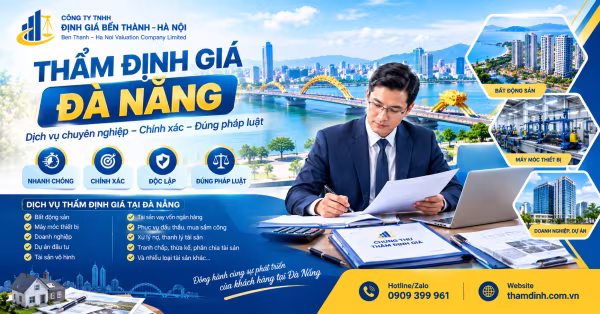 Thẩm định giá Đà Nẵng – Dịch vụ chuyên nghiệp, chính xác và đúng pháp luật