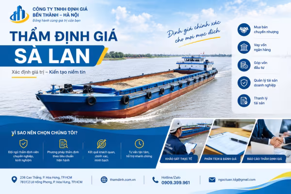 THẨM ĐỊNH GIÁ SÀ LAN – XÁC ĐỊNH GIÁ TRỊ PHƯƠNG TIỆN THỦY CHÍNH XÁC